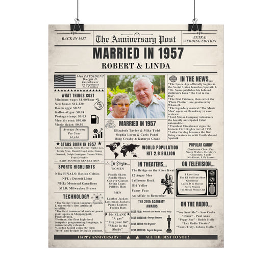 Married in 1957 - Customizable Headline and Image