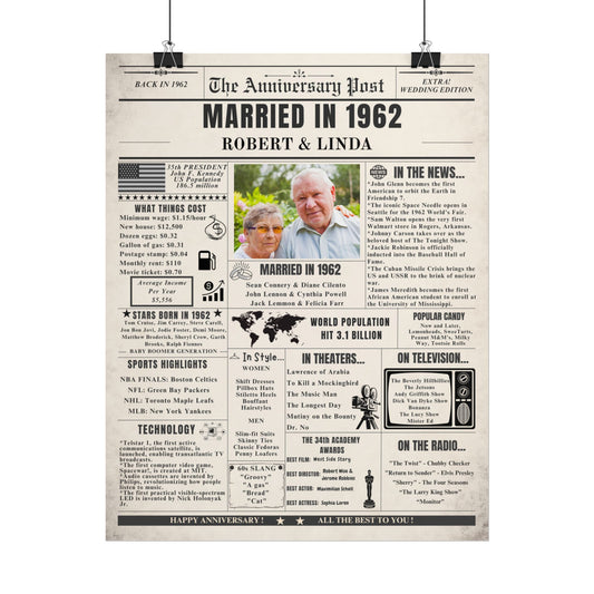 Married in 1962 - Customizable Headline and Image