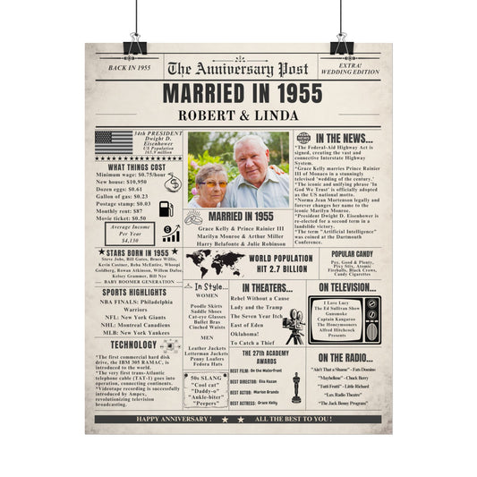 Married in 1955 - Customizable Headline and Image