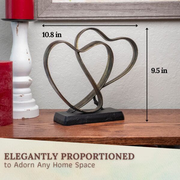Marriage Takes Three - Iron Hearts Stemming from a Cross - (Any Anniversary Gift) - Image 4